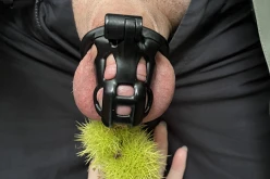 On a joué avec ses marrons pendant notre balade en forêt